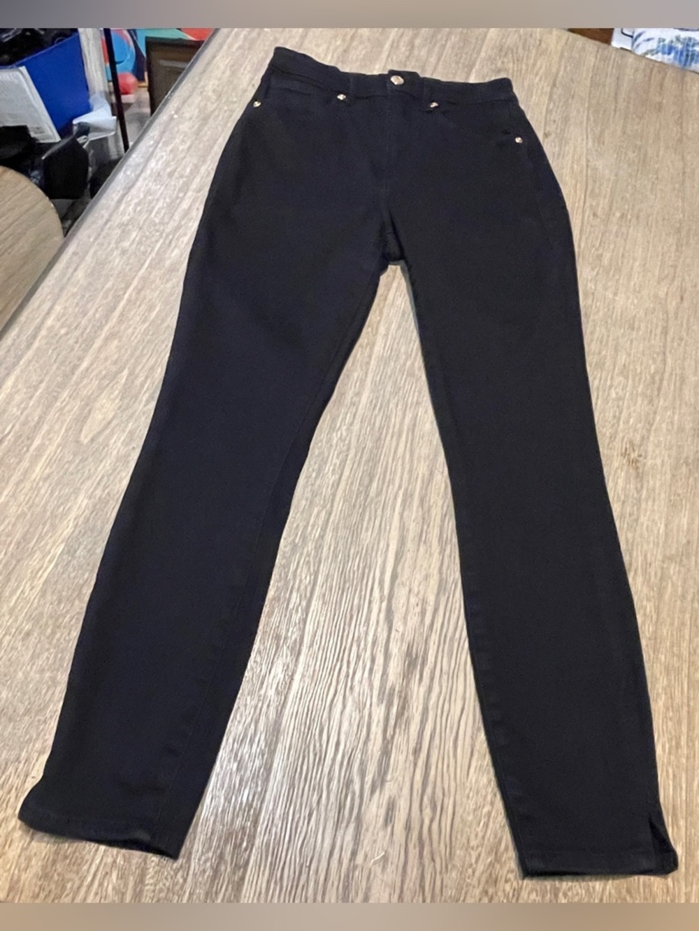 Good American Black High-Rise Skinny Jeans, Size 27/4